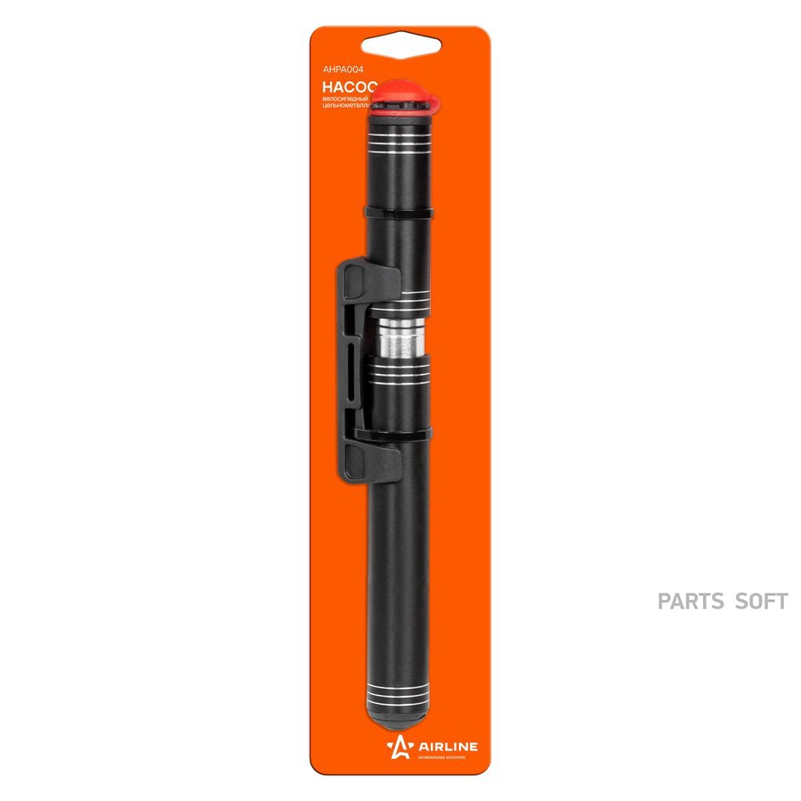 Насос ножной "AIRLINE" 8 Атм (велосипедный, цельнометаллический) - AIRLINE None None